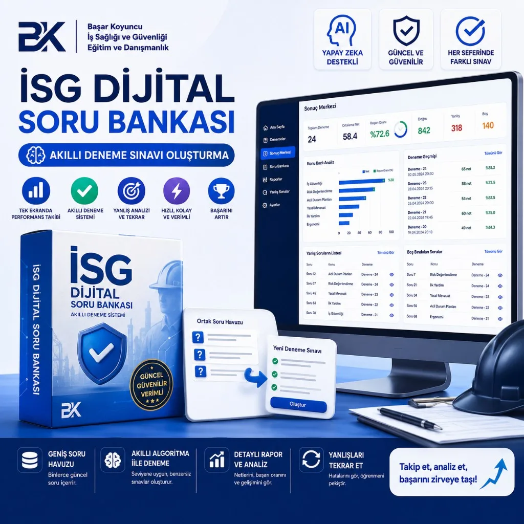 İSG Dijital Soru Bankası online platform
